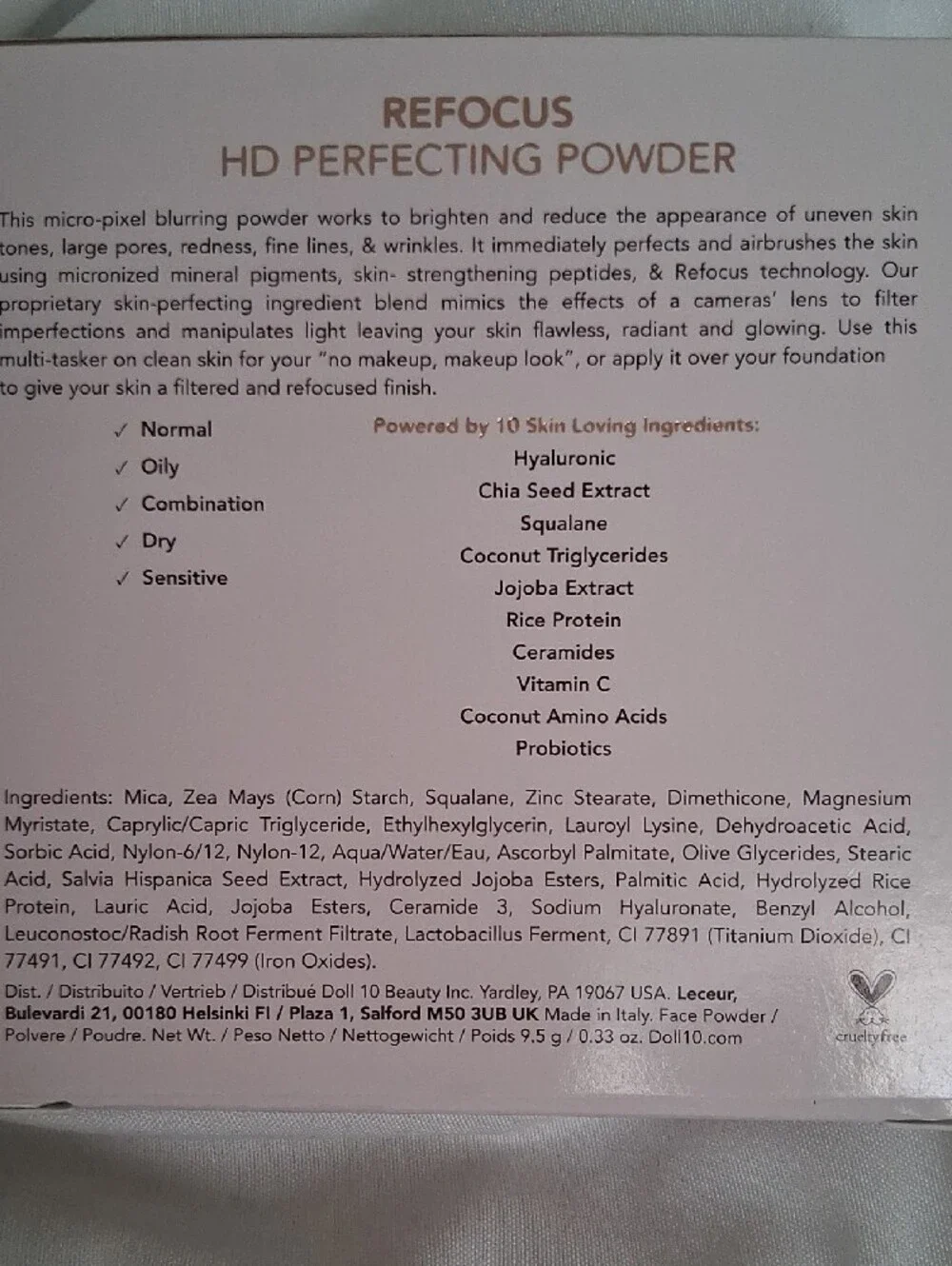Doll 10 Refocus HD Perfecting Powder
